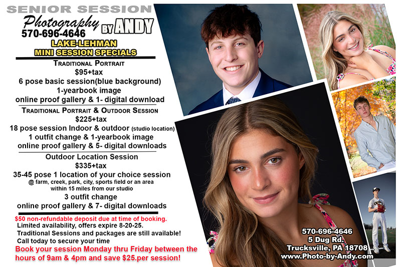 Senior Session Photography by ANDY flyer